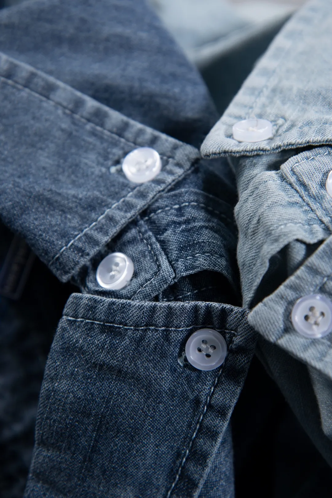 Embroidered Logo Washed Denim Shirt D17524999 — view 73