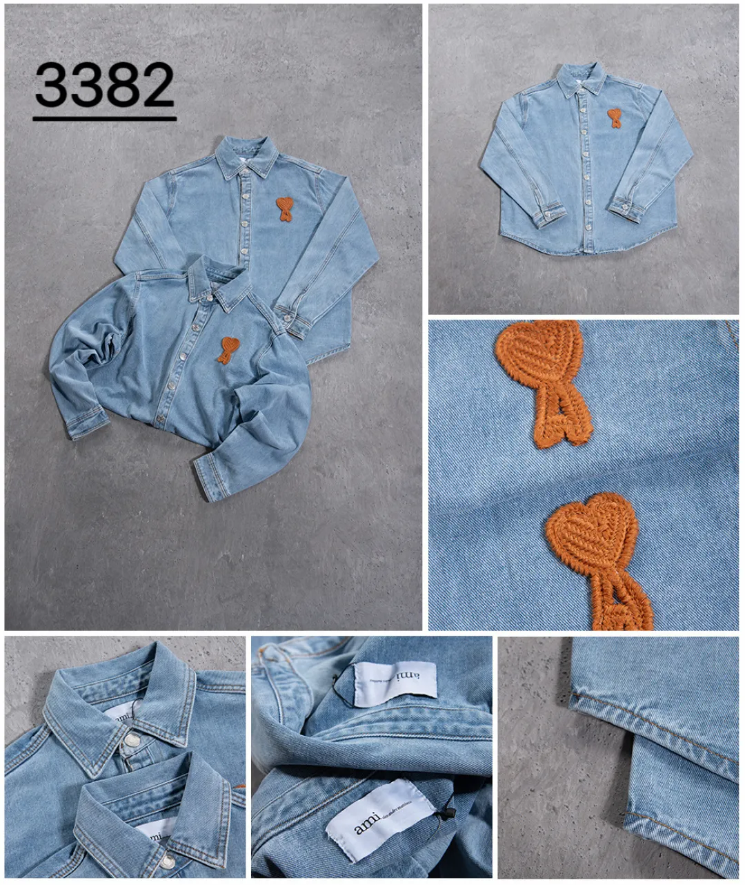 Ami de Coeur Embroidered Denim Shirt D19524998