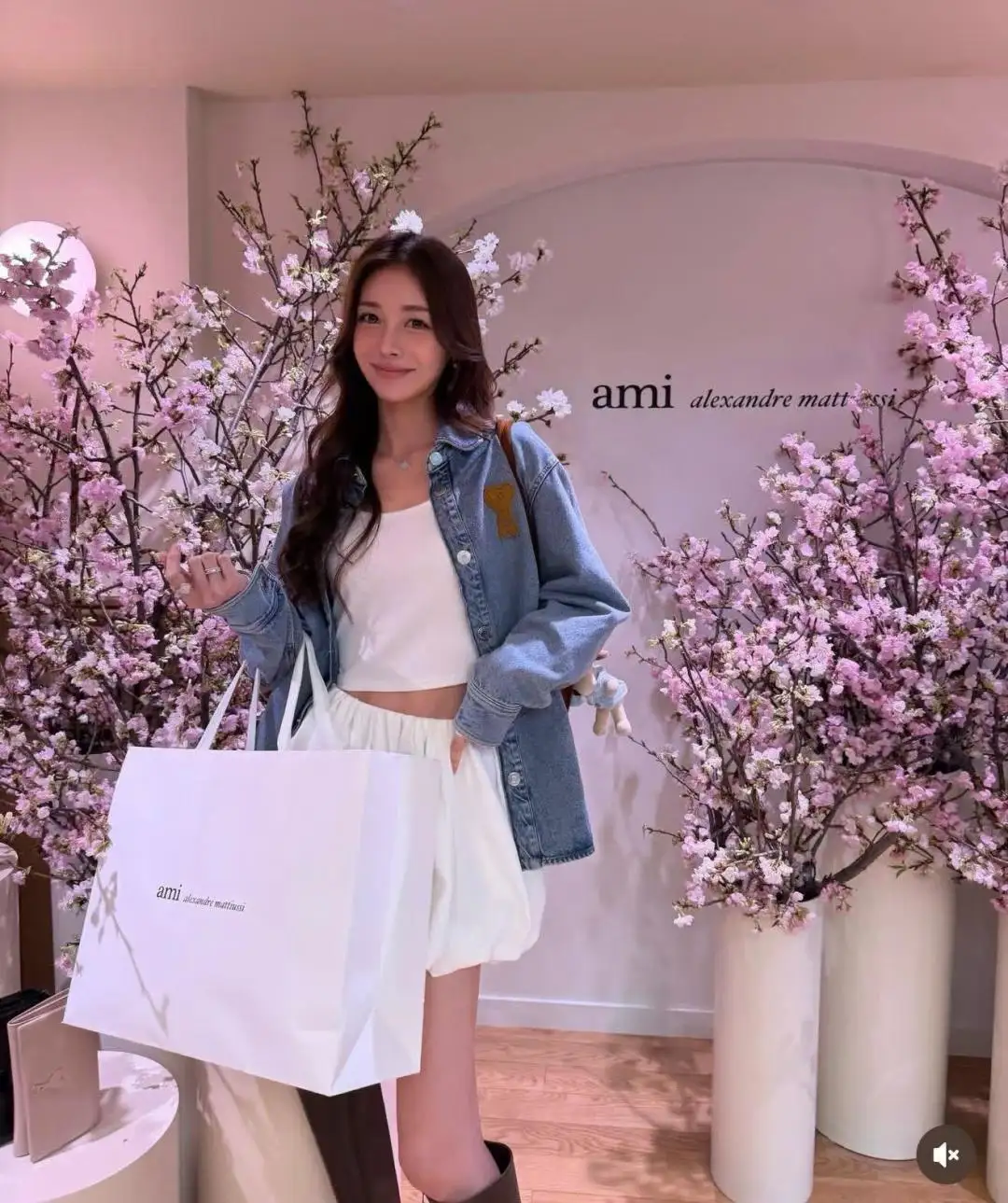 Ami de Coeur Embroidered Denim Shirt D19524998 — view 3