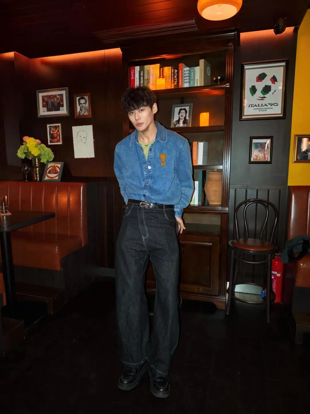 Ami de Coeur Embroidered Denim Shirt D19524998 — view 12