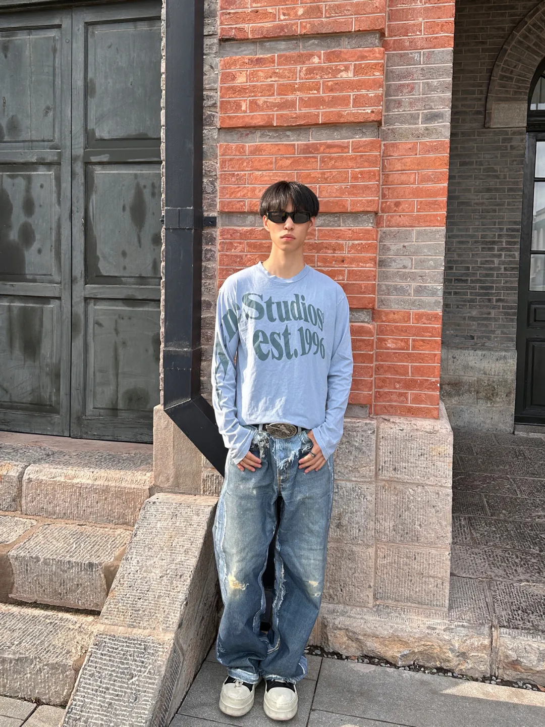 Logo-Print Cotton Long-Sleeve T-Shirt D13025002 — view 20