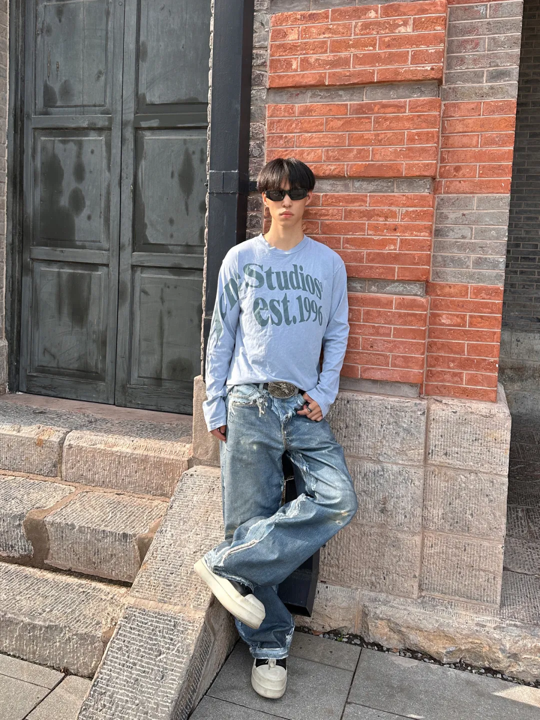 Logo-Print Cotton Long-Sleeve T-Shirt D13025002 — view 21