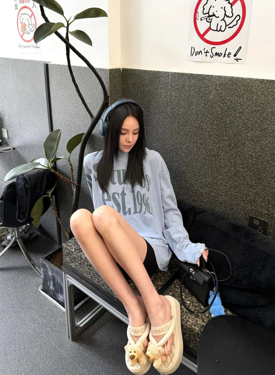 Logo-Print Cotton Long-Sleeve T-Shirt D13025002 — view 24