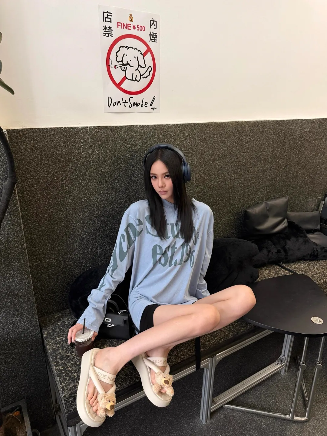 Logo-Print Cotton Long-Sleeve T-Shirt D13025002 — view 28