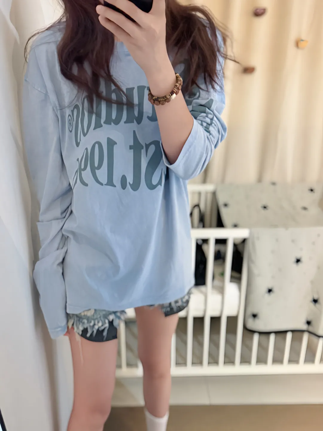 Logo-Print Cotton Long-Sleeve T-Shirt D13025002 — view 34
