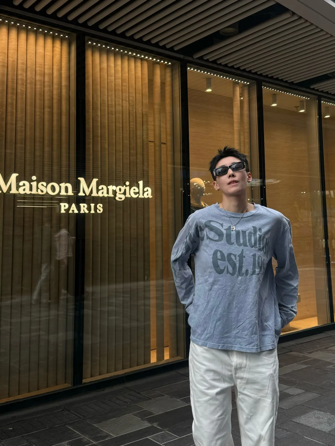 Logo-Print Cotton Long-Sleeve T-Shirt D13025002 — view 38