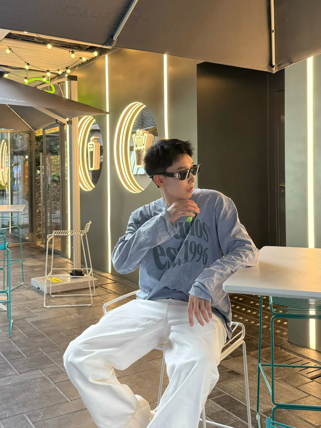 Logo-Print Cotton Long-Sleeve T-Shirt D13025002 — view 40