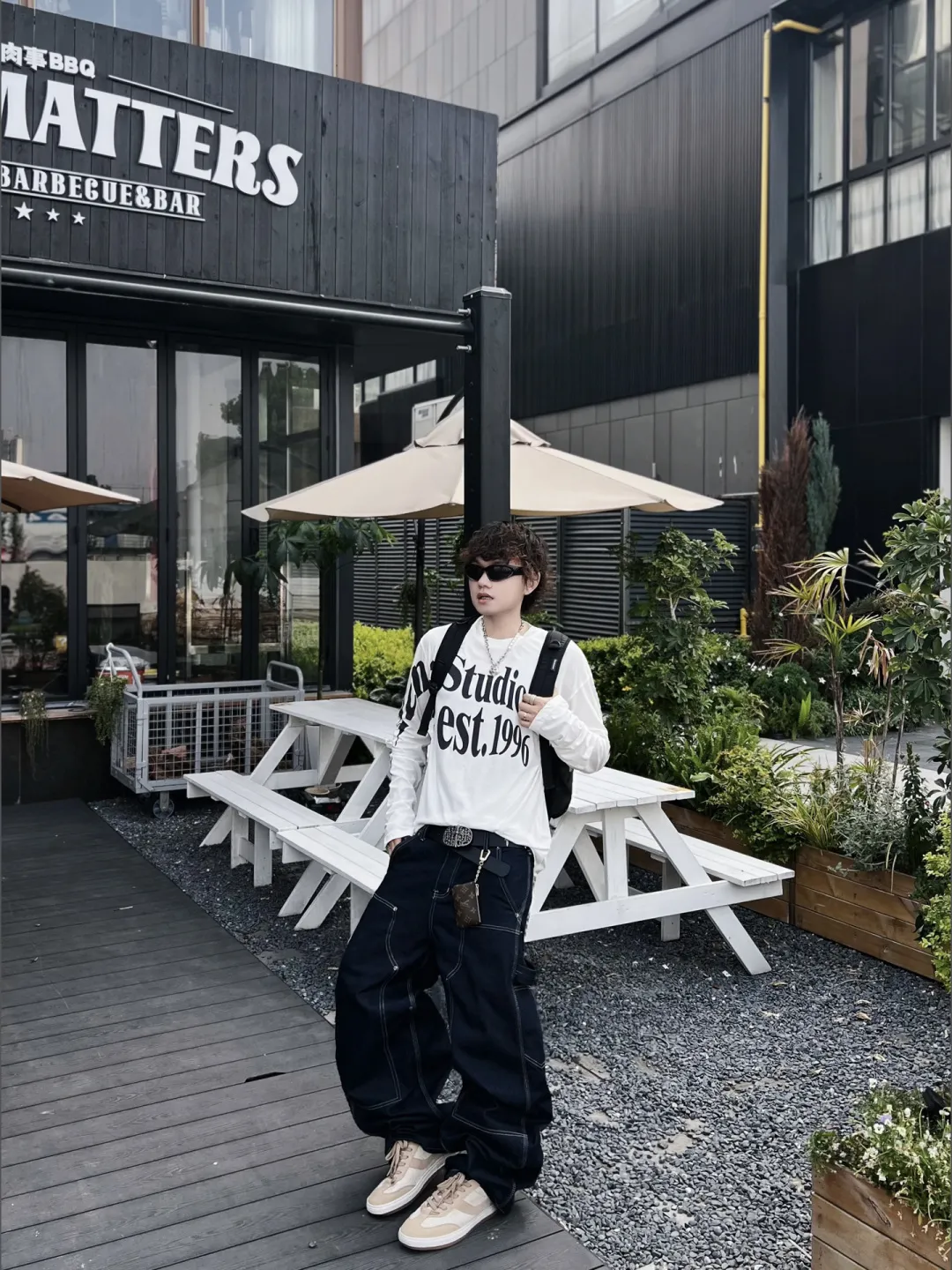 Logo-Print Cotton Long-Sleeve T-Shirt D13025002 — view 59