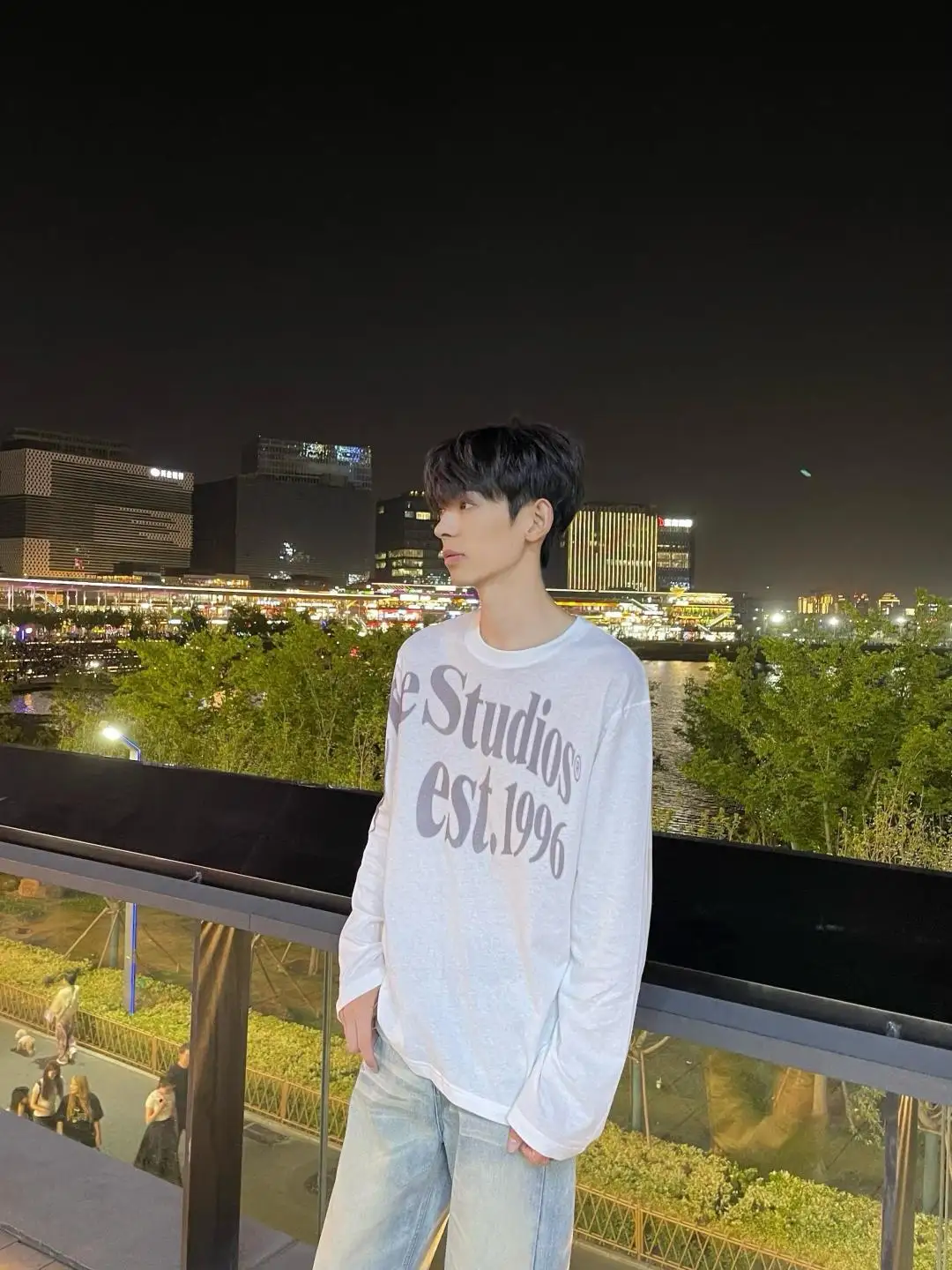 Logo-Print Cotton Long-Sleeve T-Shirt D13025002 — view 78
