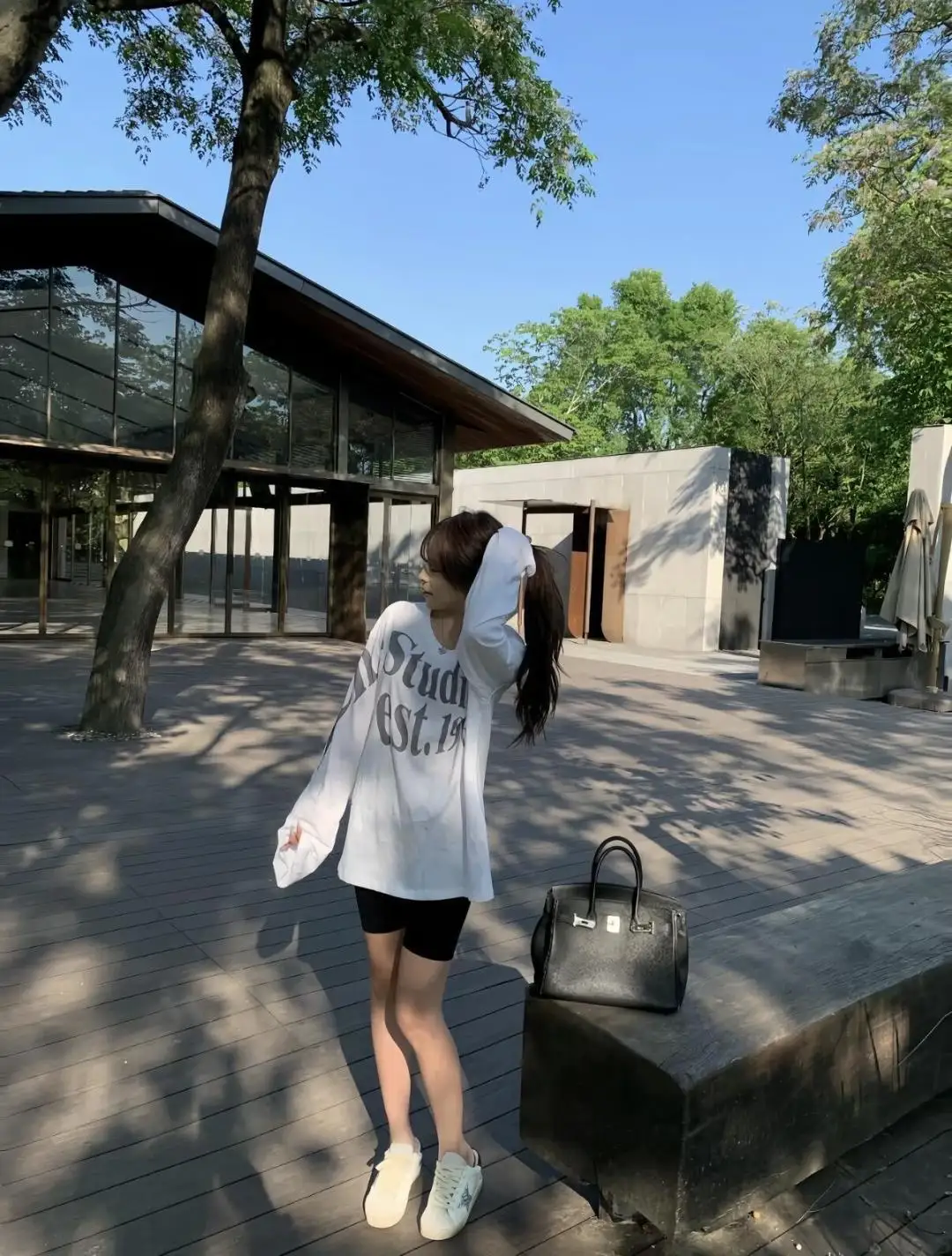 Logo-Print Cotton Long-Sleeve T-Shirt D13025002 — view 81