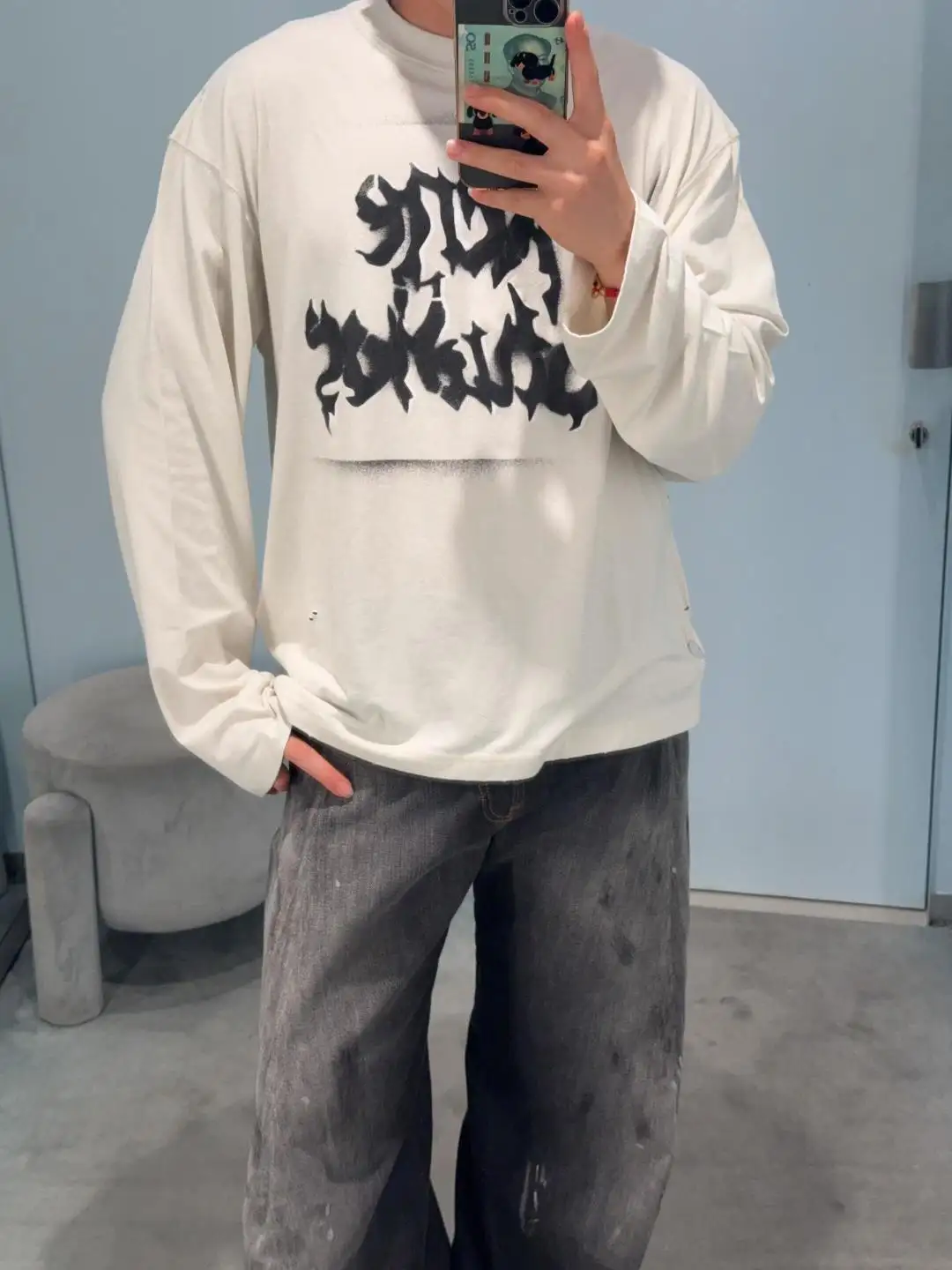 Logo Print Long-Sleeve T-Shirt D13025003 — view 26