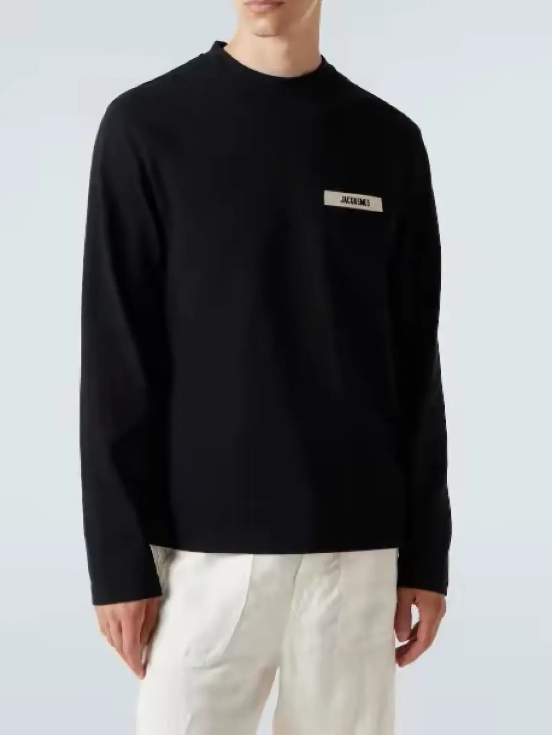 Logo-Patch Long-Sleeve Cotton T-Shirt D13024991 — view 32