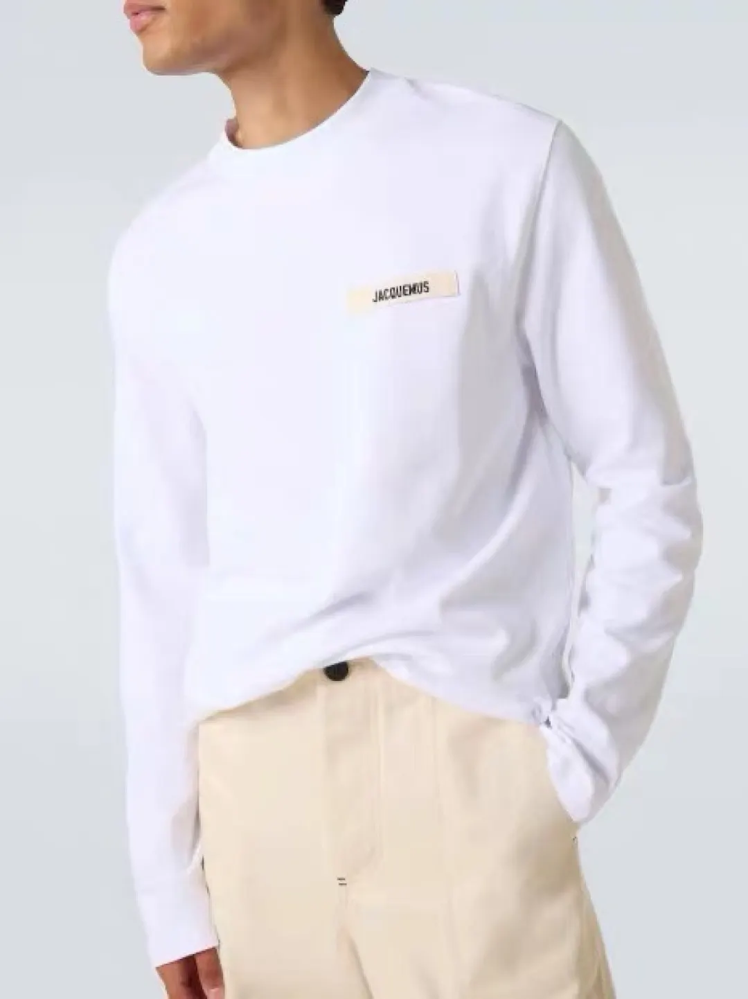 Logo-Patch Long-Sleeve Cotton T-Shirt D13024991 — view 35