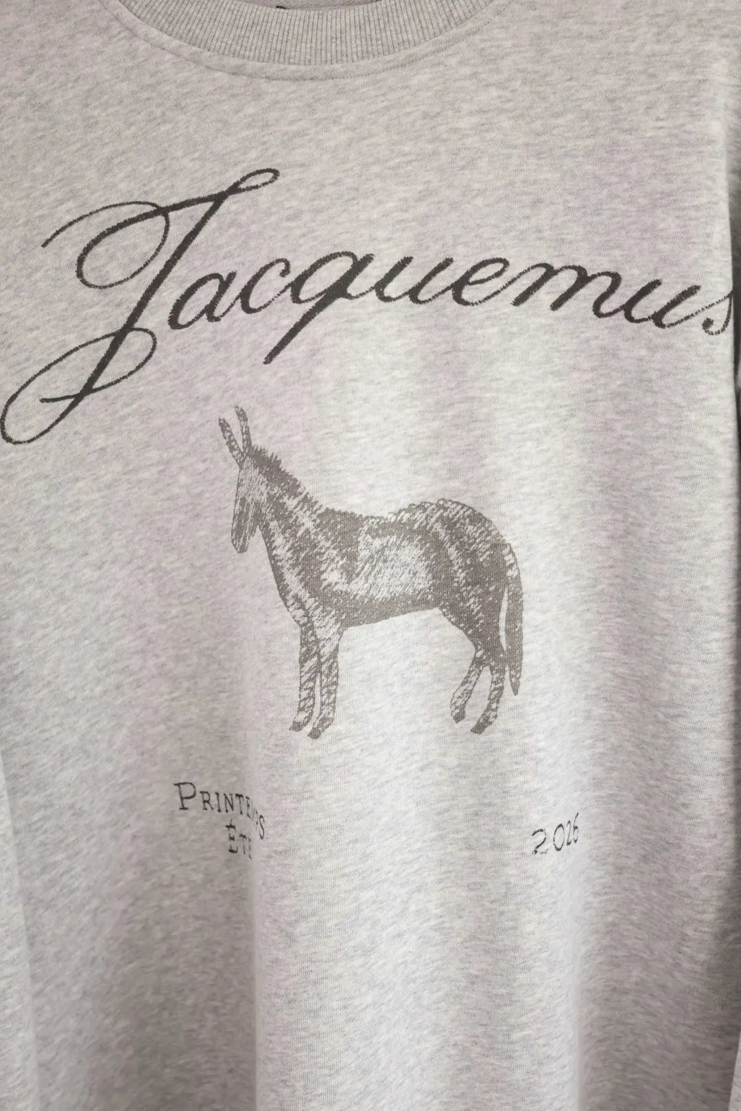 Donkey Sketch Print Crew-Neck Sweatshirt D15025007 — view 5