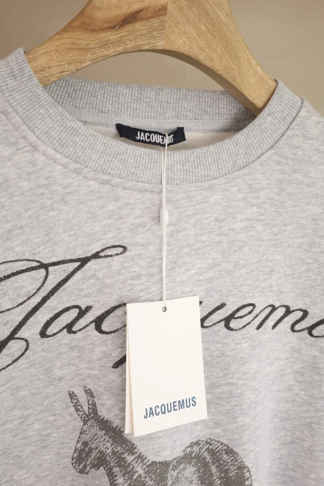 Donkey Sketch Print Crew-Neck Sweatshirt D15025007 — view 7