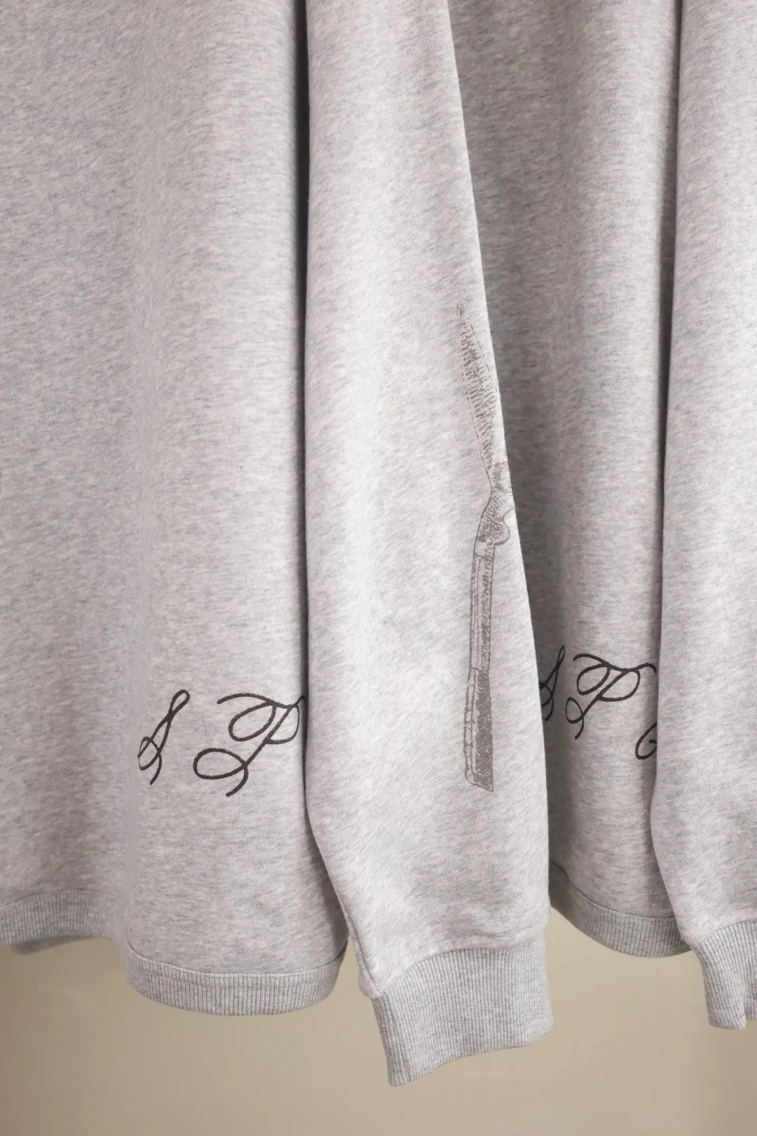 Donkey Sketch Print Crew-Neck Sweatshirt D15025007 — view 15