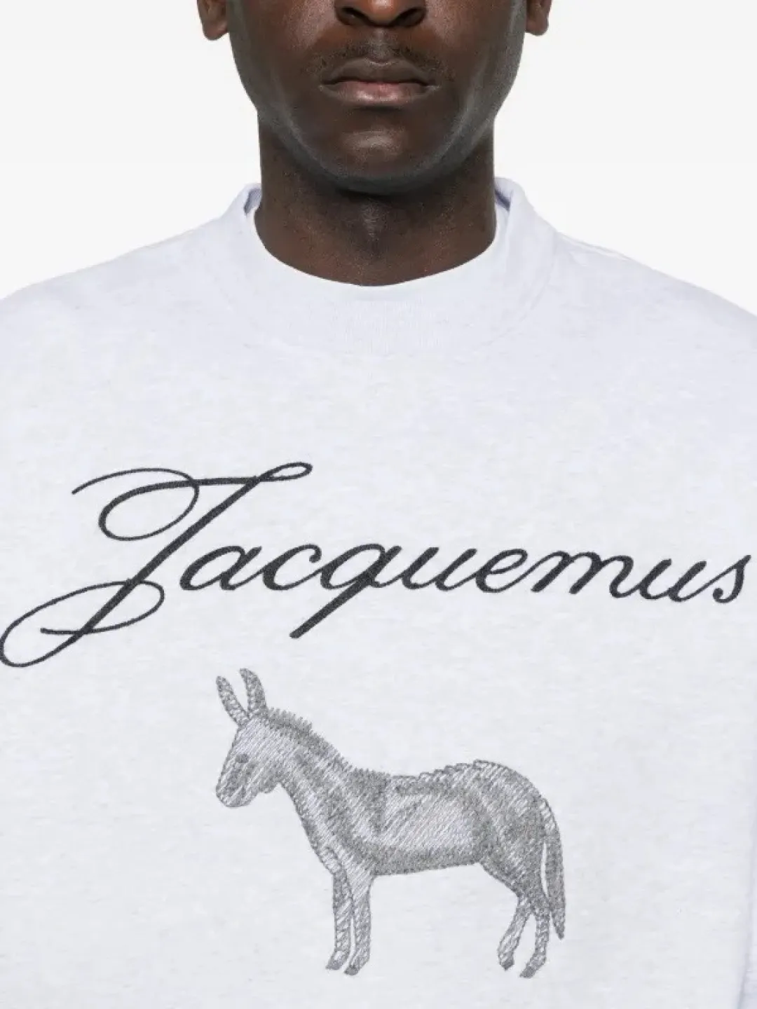 Donkey Sketch Print Crew-Neck Sweatshirt D15025007 — view 37
