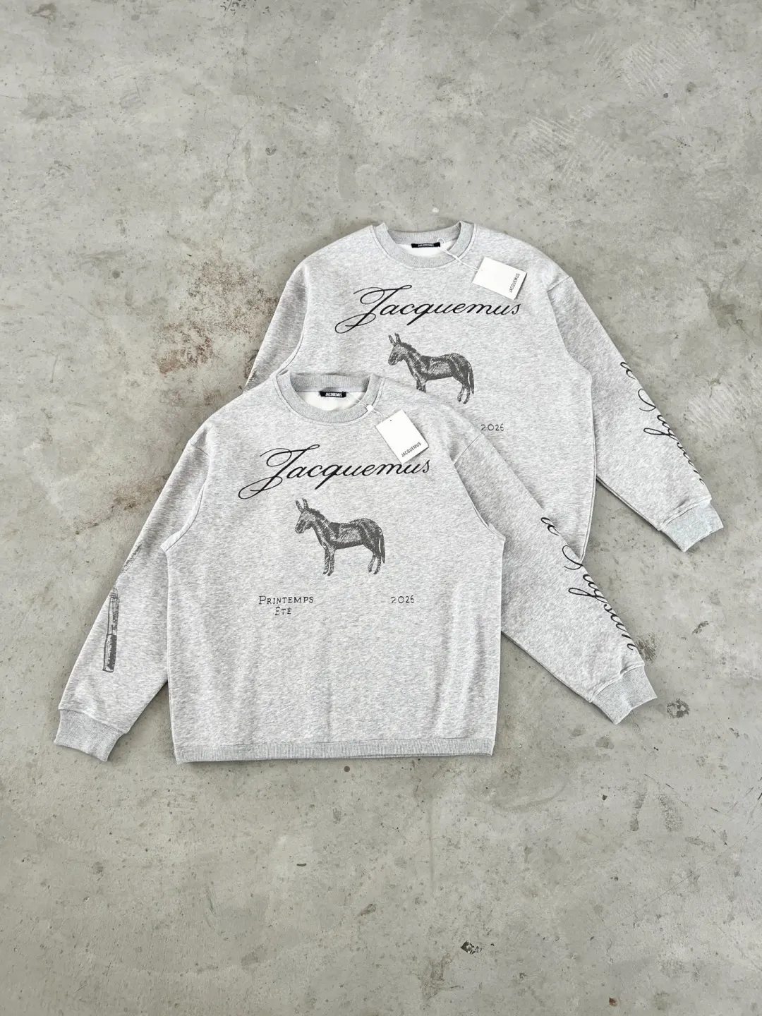 Donkey Sketch Print Crew-Neck Sweatshirt D15025007 — view 40