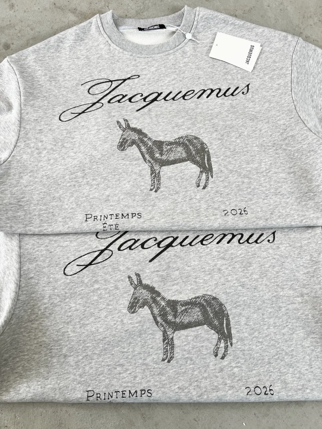 Donkey Sketch Print Crew-Neck Sweatshirt D15025007 — view 44
