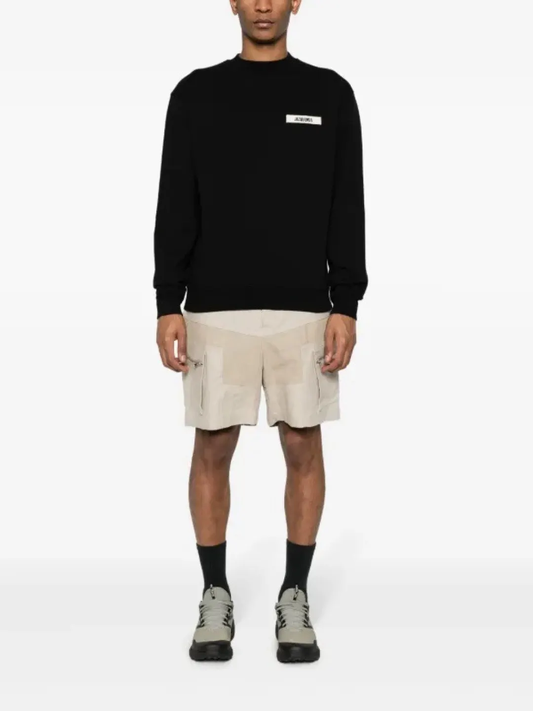 Logo-Patch Cotton-Terry Sweatshirt D15025009 — view 48