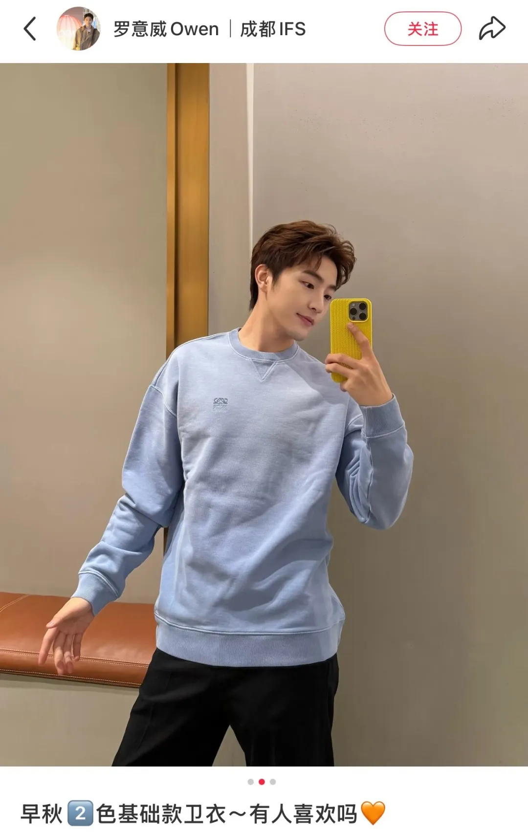 Anagram Embroidered Gradient Sweatshirt D15025008 — view 9