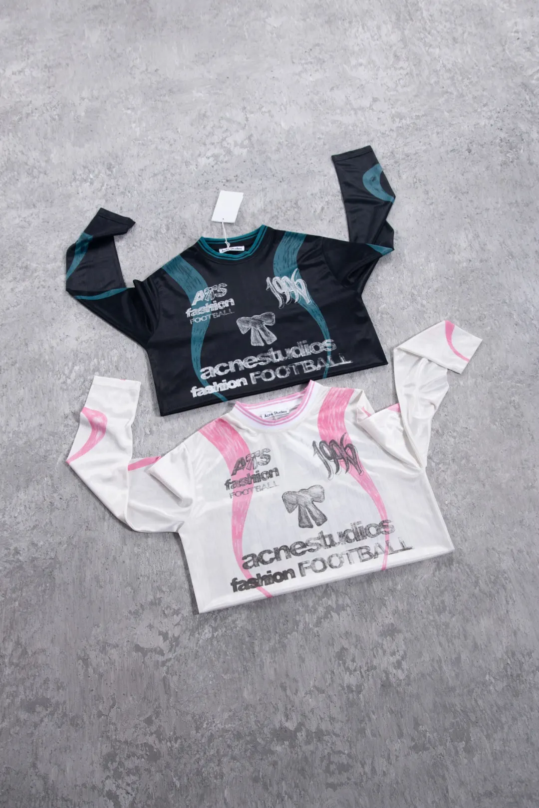 Bow Graphic Jacquard Football Jersey D15025005 — view 2