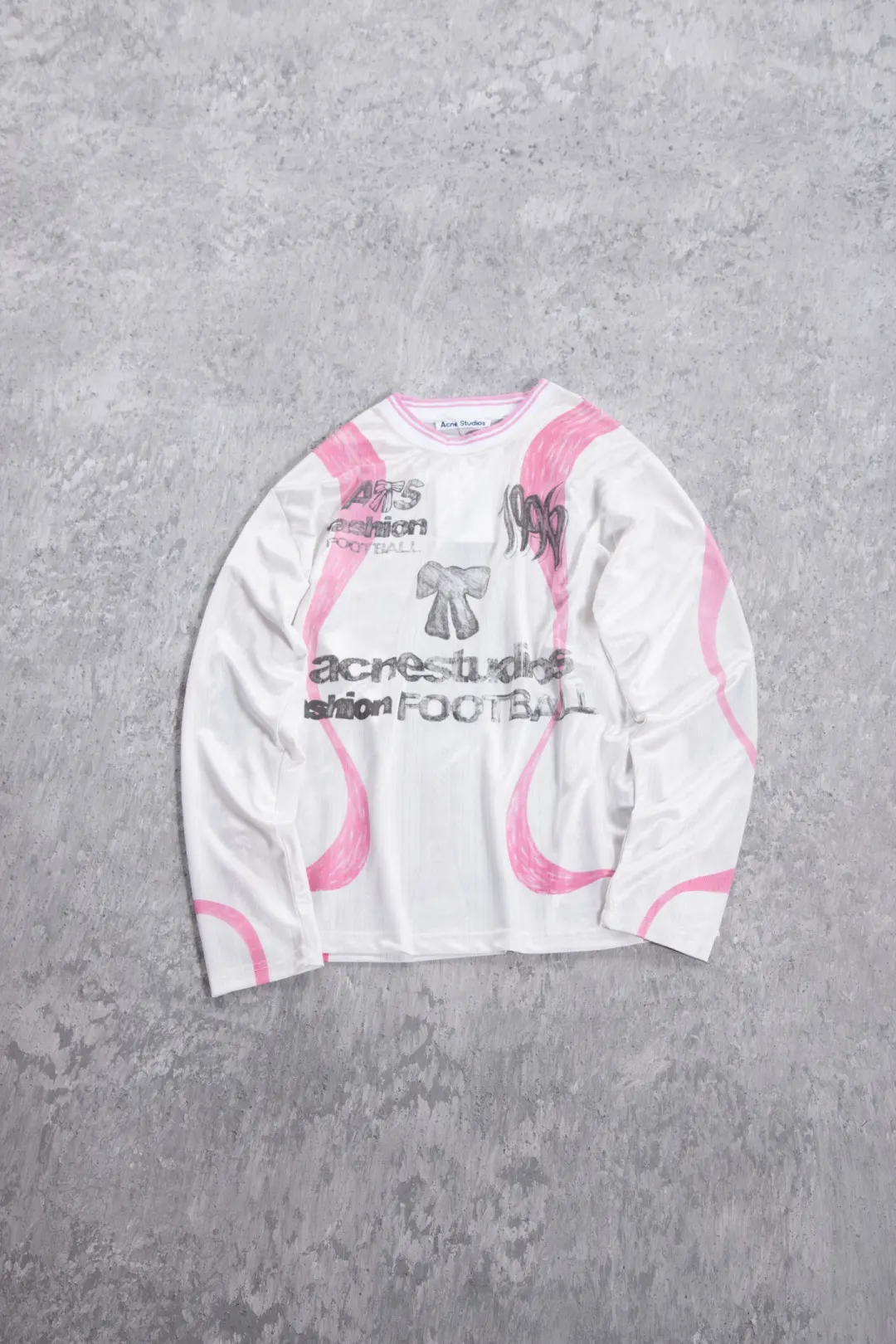 Bow Graphic Jacquard Football Jersey D15025005 — view 8