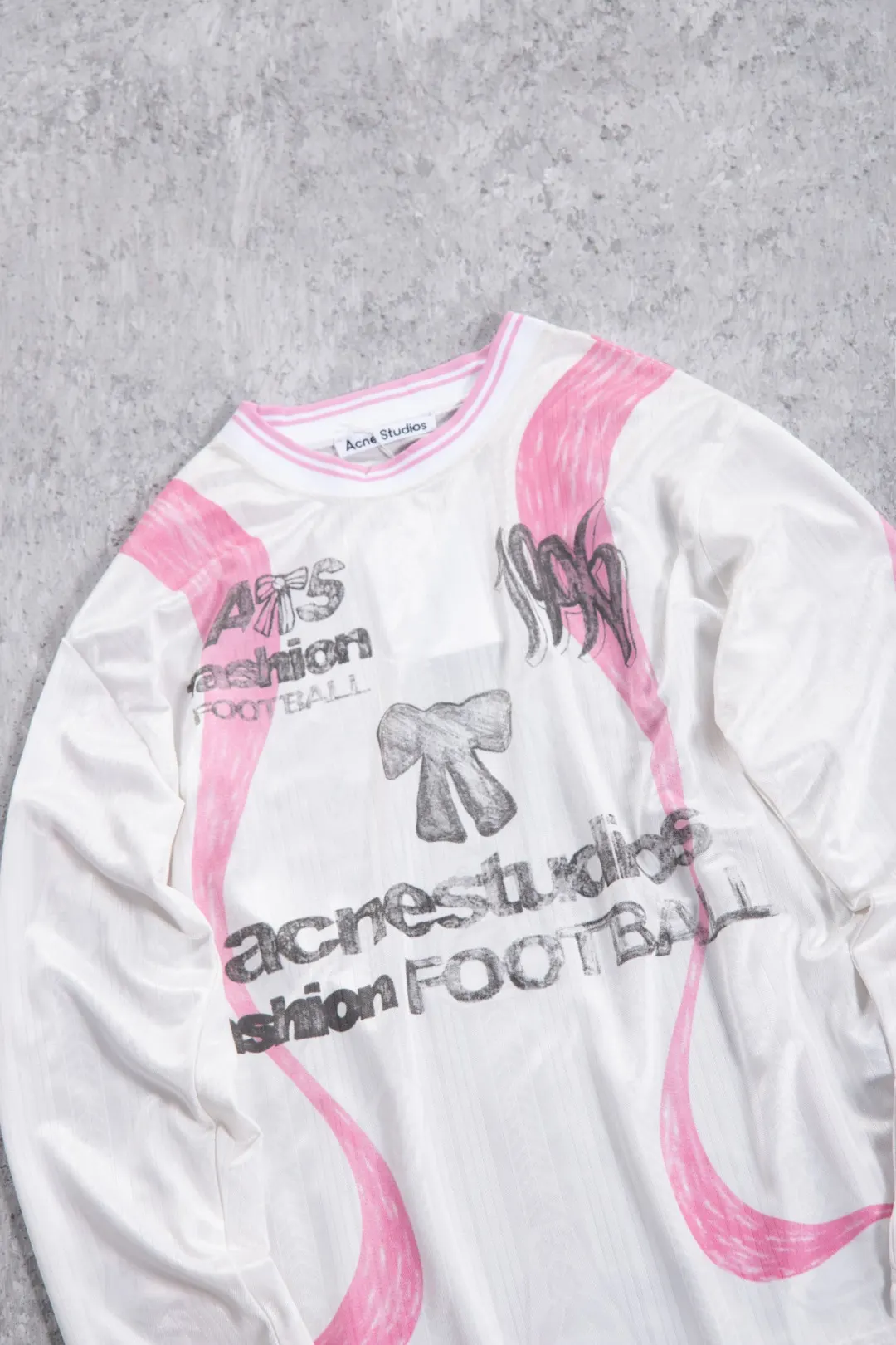 Bow Graphic Jacquard Football Jersey D15025005 — view 9