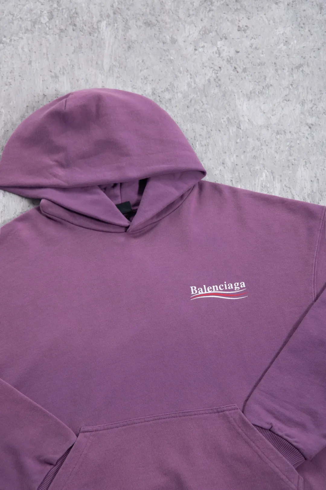 Logo-Print Washed Cotton Hoodie D19525000 — view 45