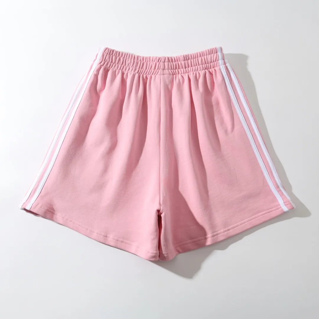 Logo Embroidered Striped Jersey Shorts D16522569 — view 2