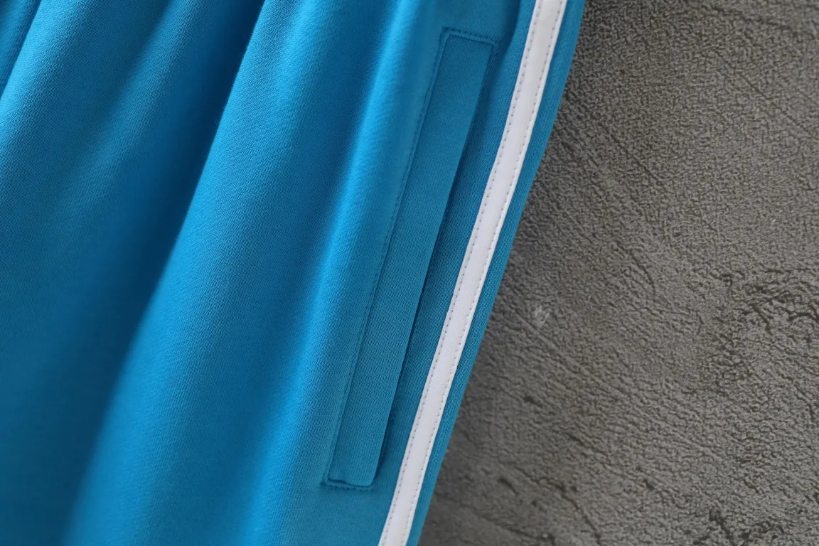 Logo Embroidered Striped Jersey Shorts D16522569 — view 16