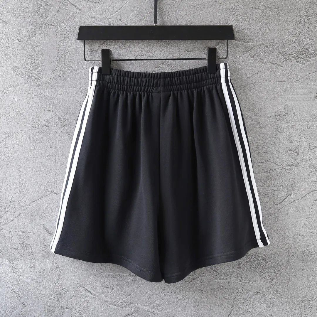 Logo Embroidered Striped Jersey Shorts D16522569 — view 29