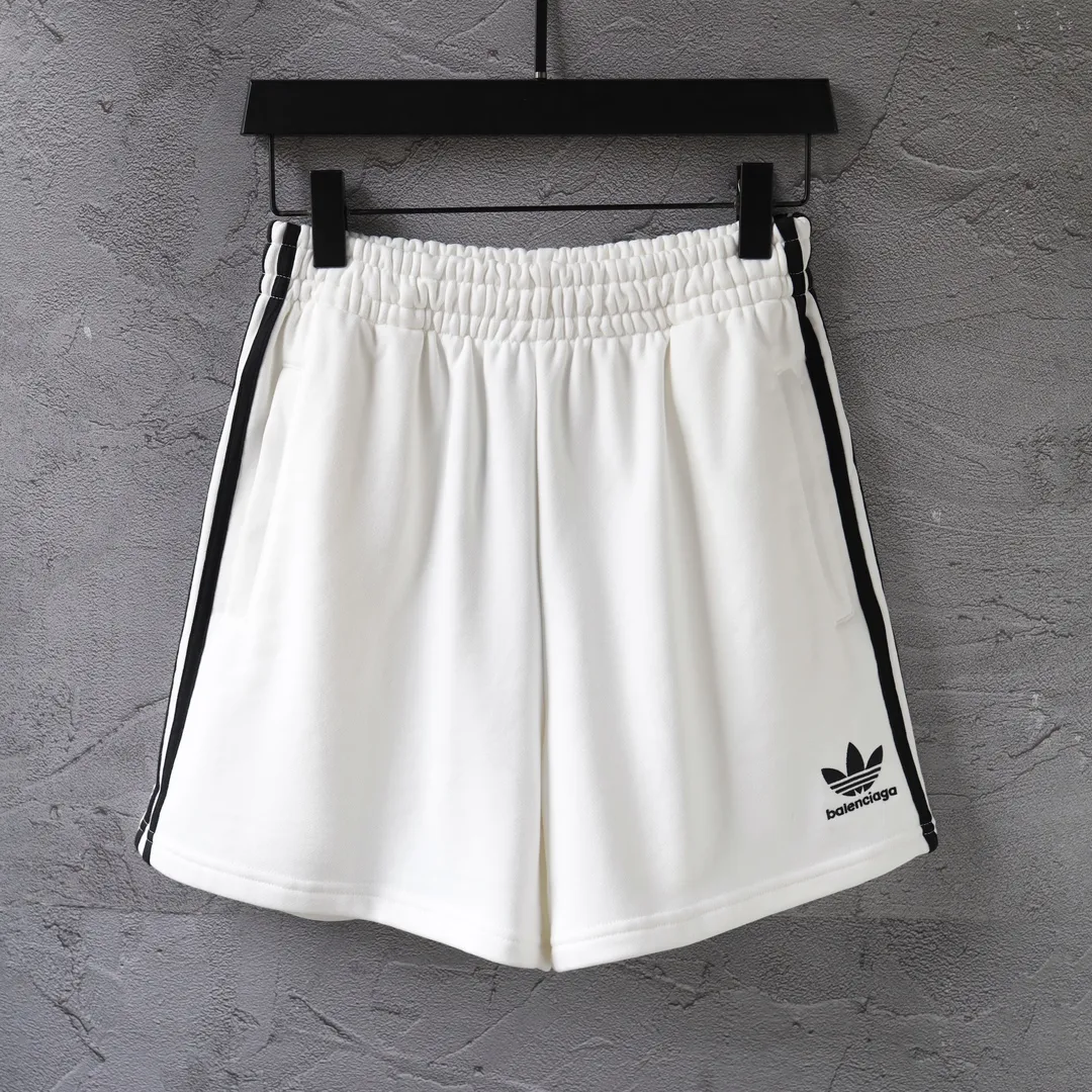 Logo Embroidered Striped Jersey Shorts D16522569 — view 46