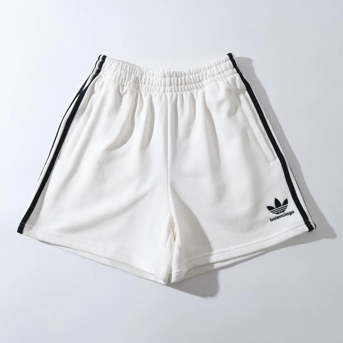Logo Embroidered Striped Jersey Shorts D16522569 — view 55