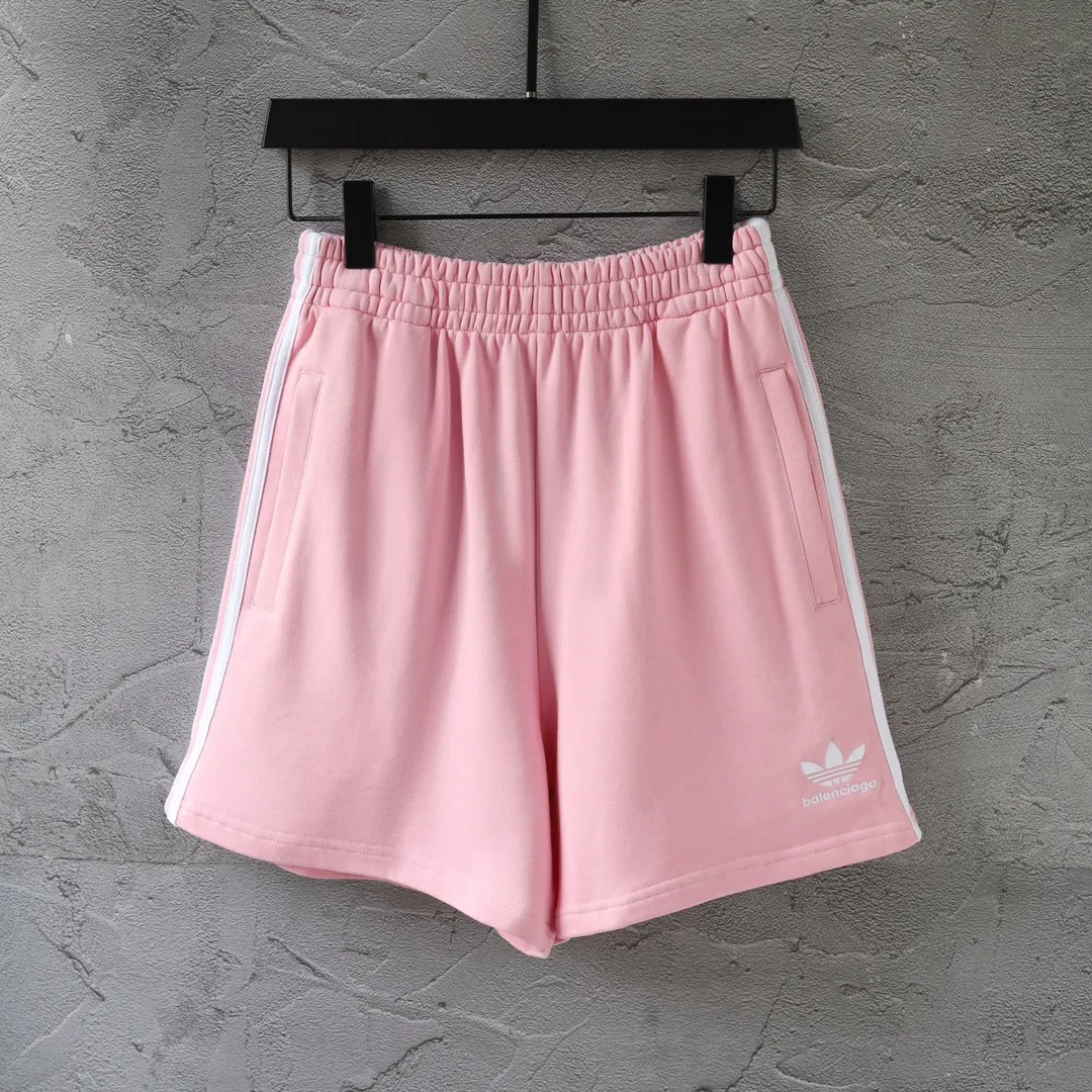 Logo Embroidered Striped Jersey Shorts D16522568