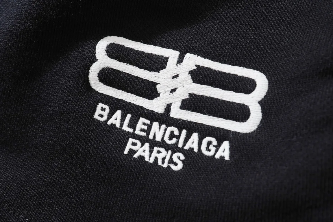BB Logo Embroidered Cotton-Jersey Shorts D16522564 — view 12