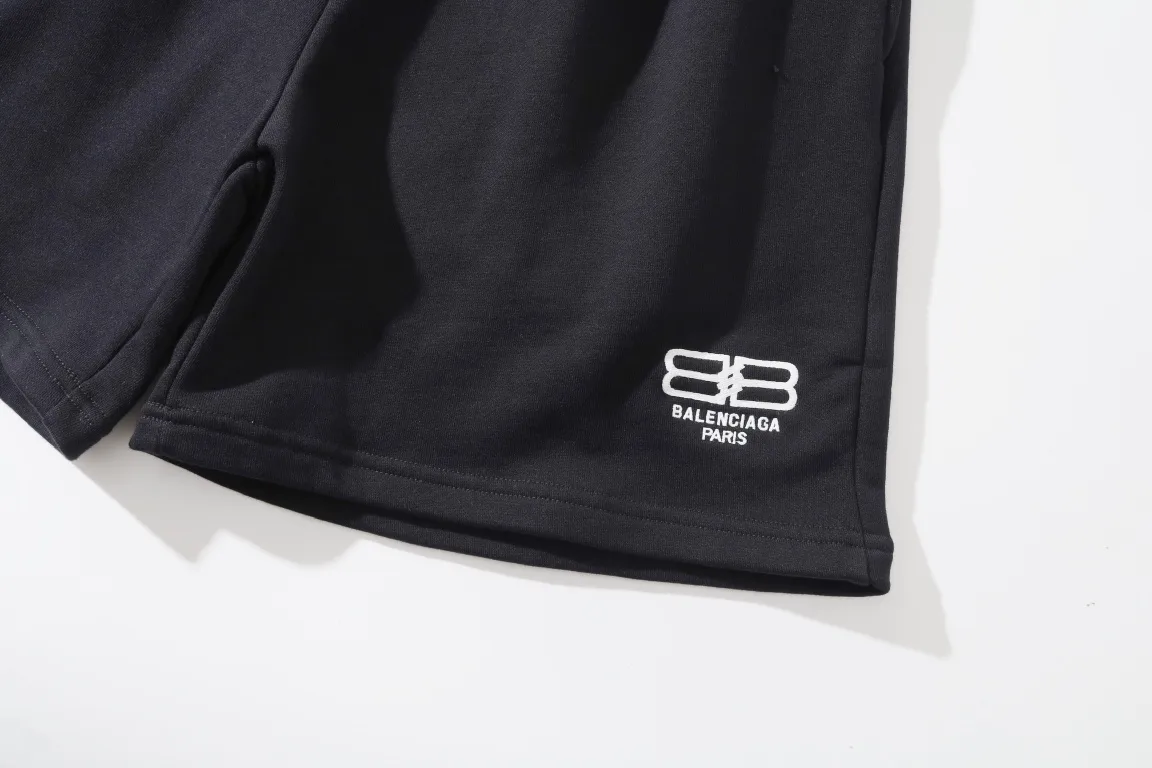 BB Logo Embroidered Cotton-Jersey Shorts D16522564 — view 13