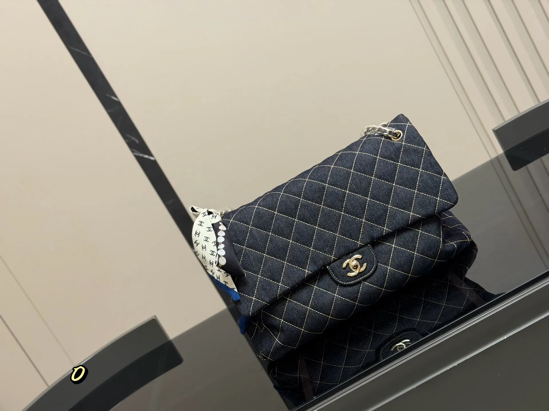 Chanel Quilted Denim Flap Bag D34518410