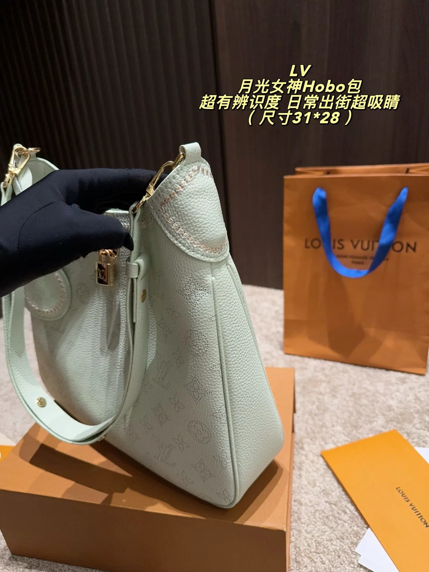 Beaubourg Hobo Monogram Perforated Leather Bag D34518399 — view 4