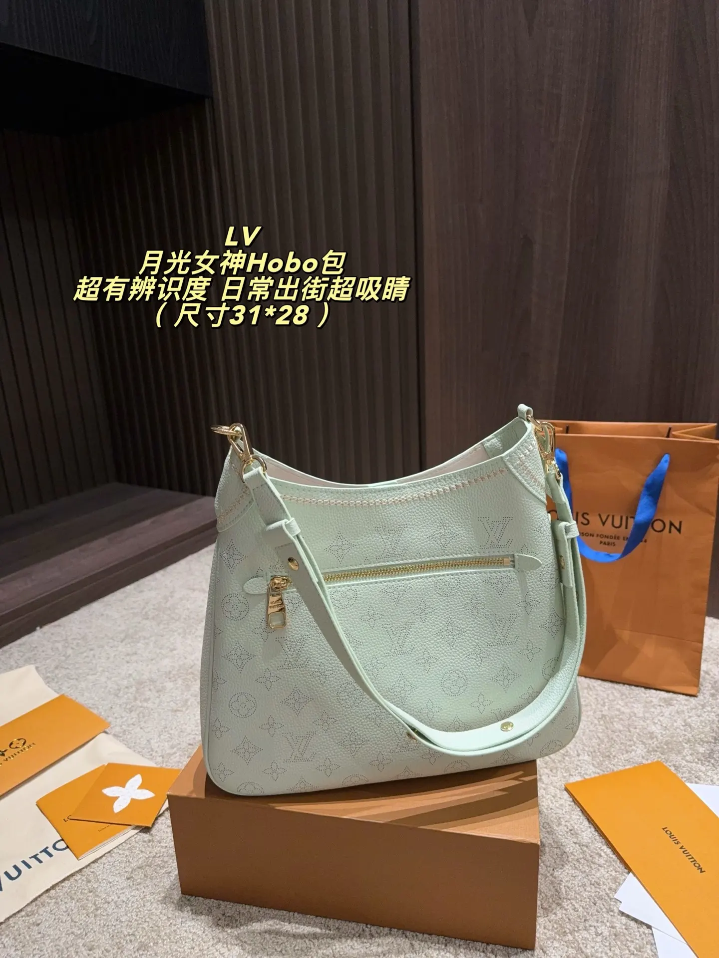 Beaubourg Hobo Monogram Perforated Leather Bag D34518399 — view 5