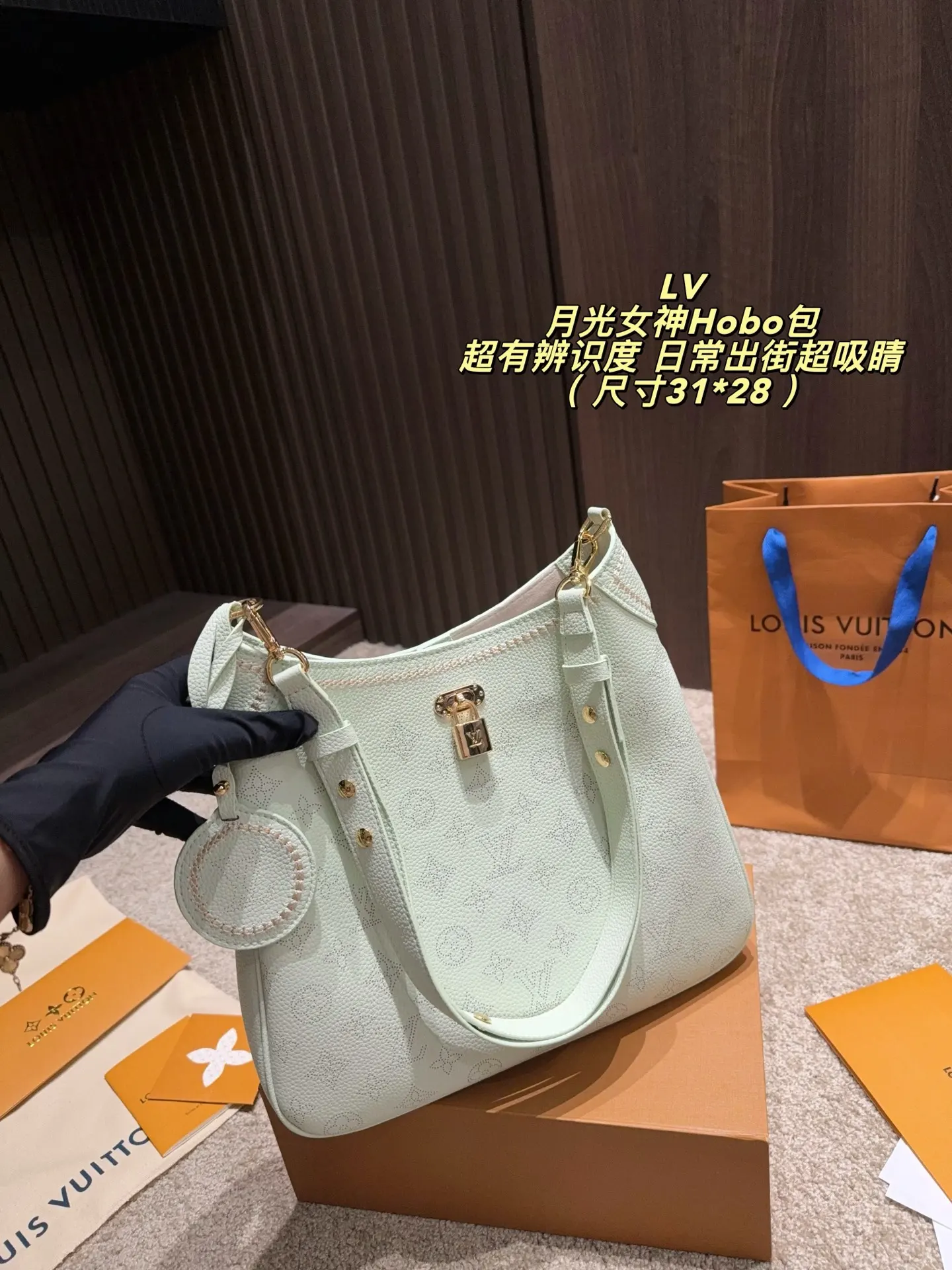 Beaubourg Hobo Monogram Perforated Leather Bag D34518399 — view 6