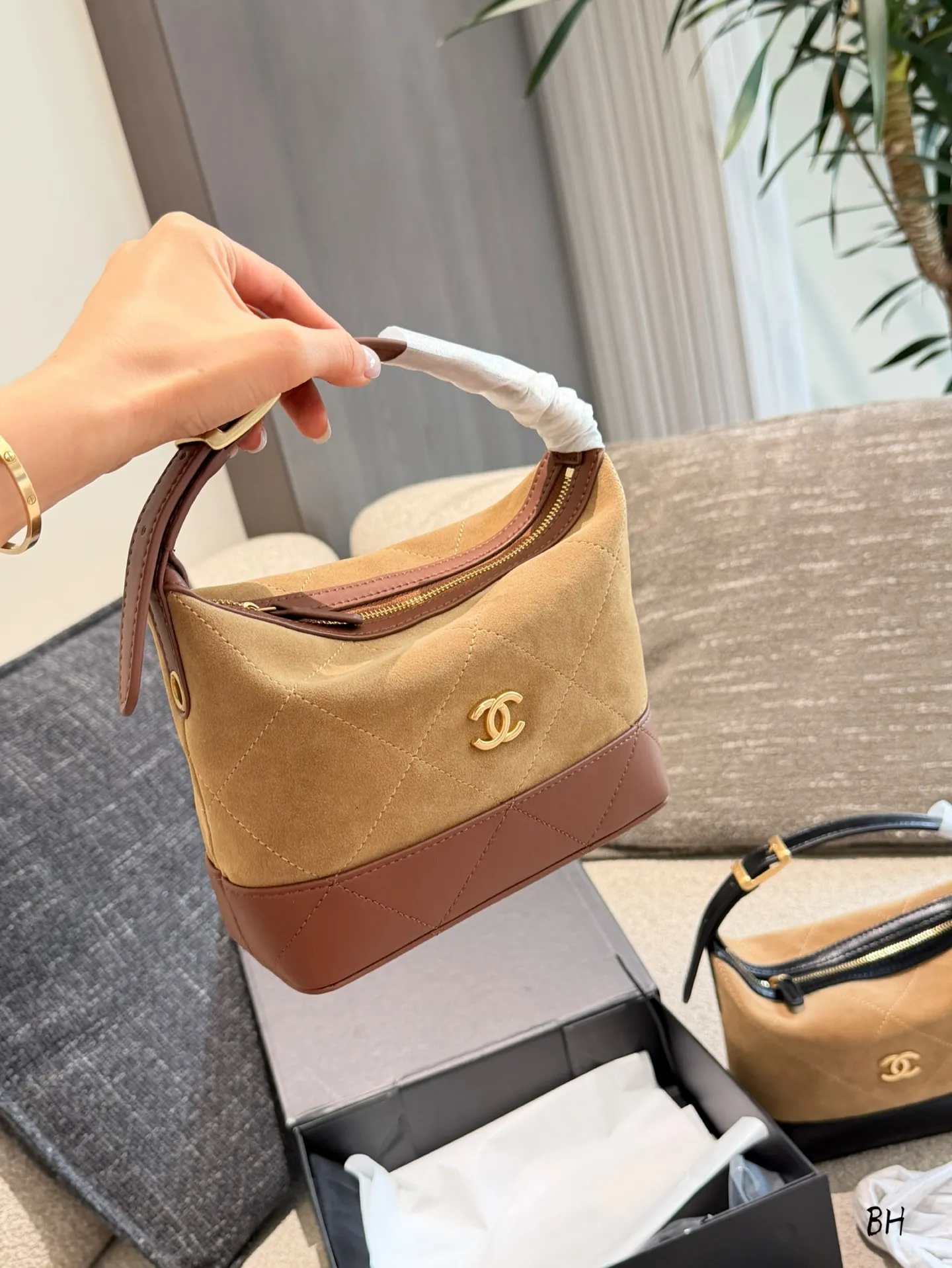 Chanel 26S Suede Lunchbox Bag D35518150 — view 5