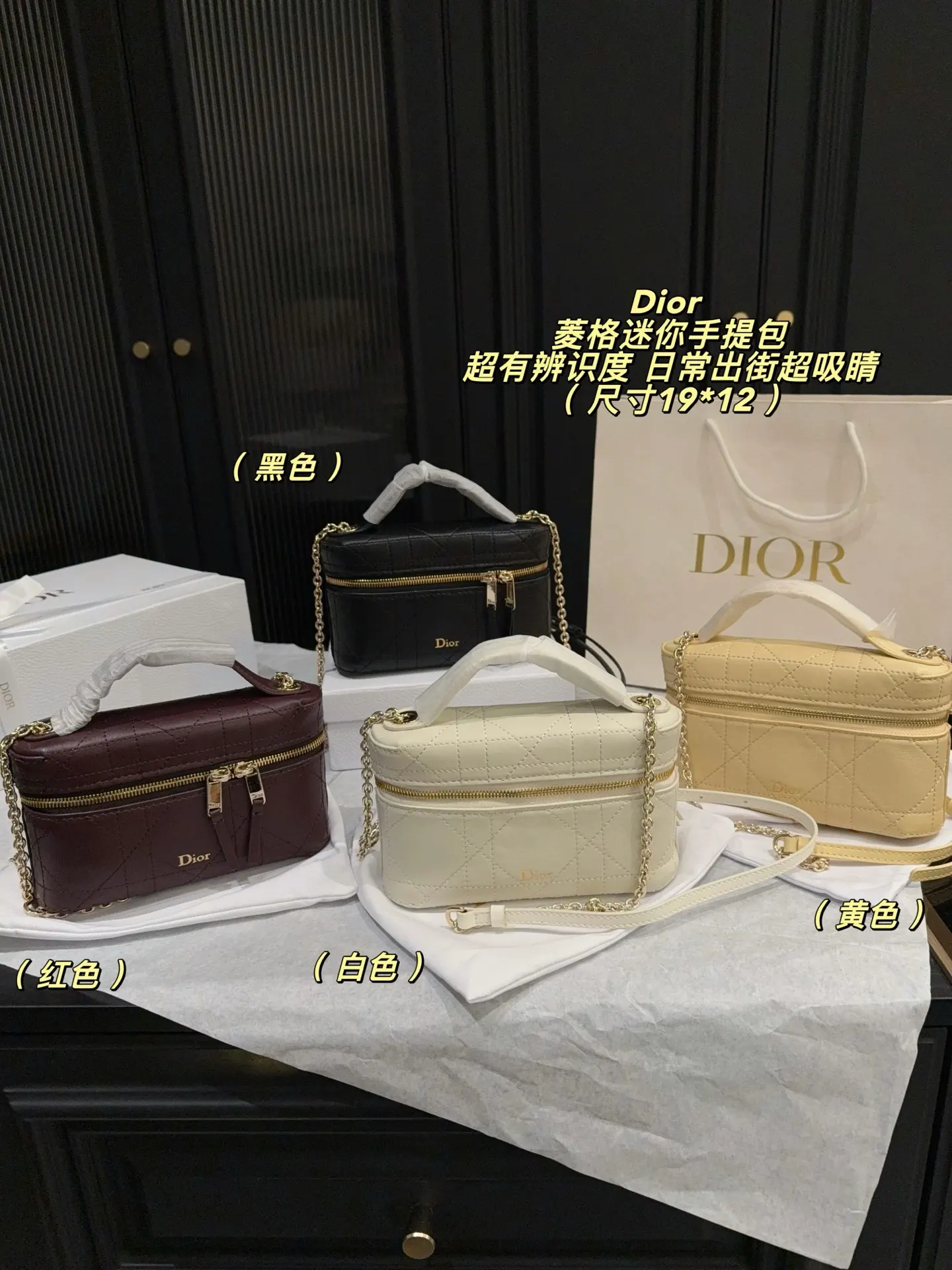 Mini Quilted Top-Handle Bag D36517854