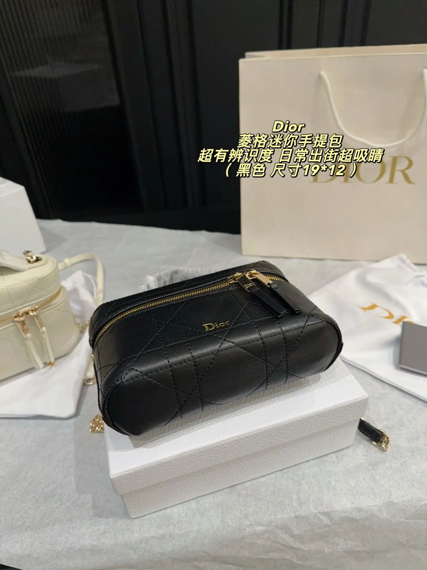 Dior Quilted Mini Top-Handle Bag D36517855 — view 13