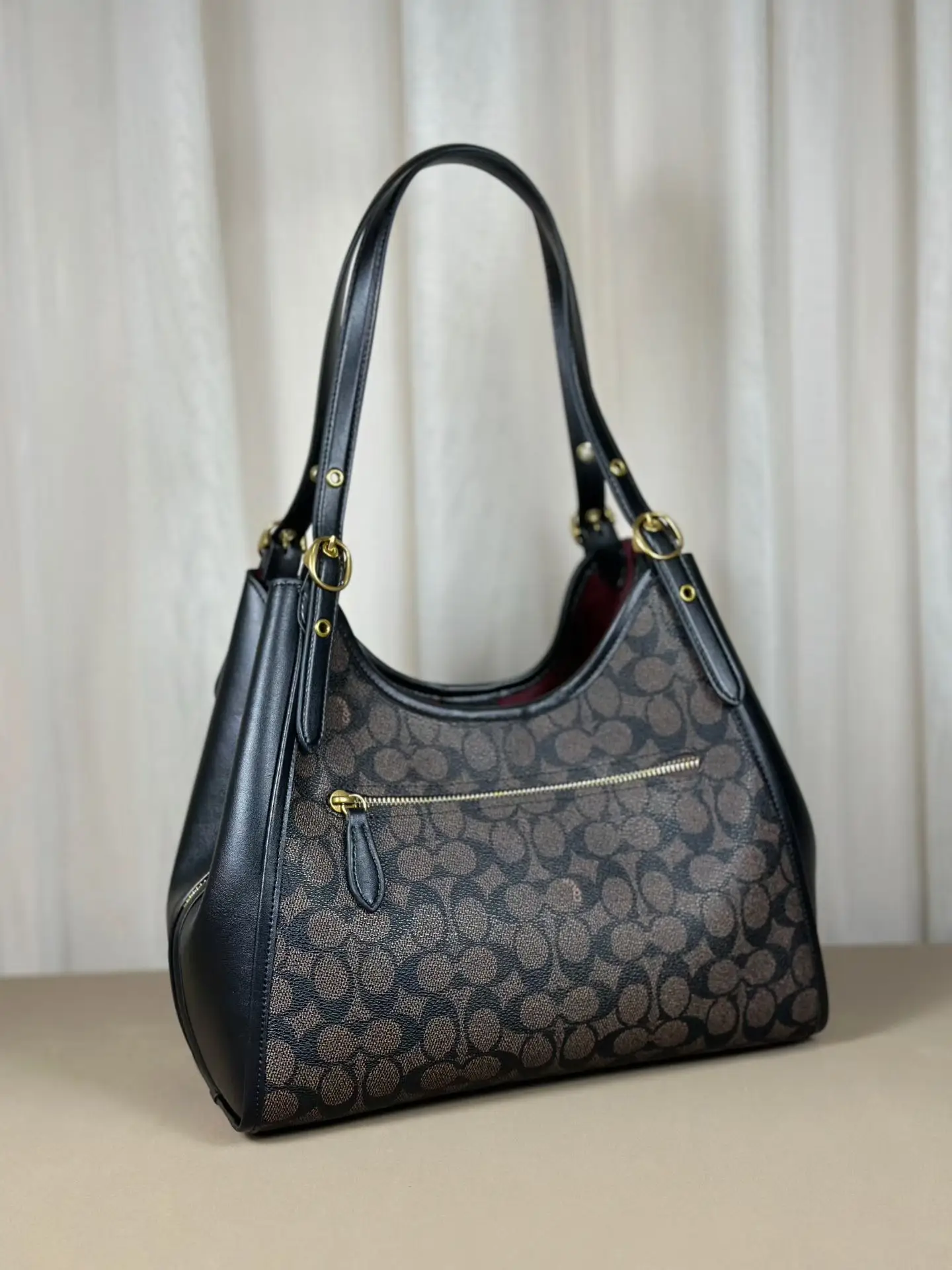 Erin Signature Coated Canvas Shoulder Bag D39018243 — view 4