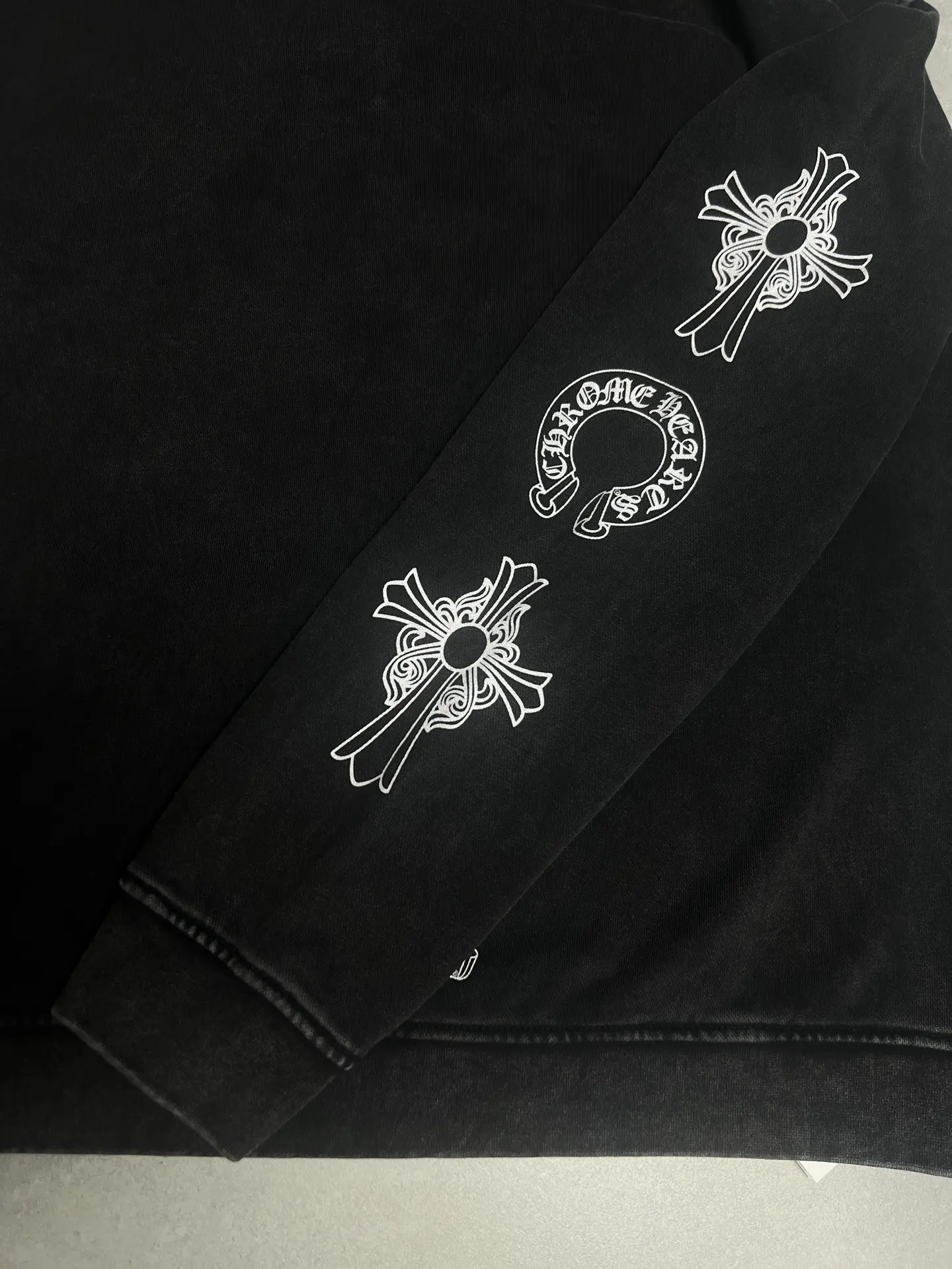 Logo-Print Washed Cotton Hoodie D21022748 — view 4