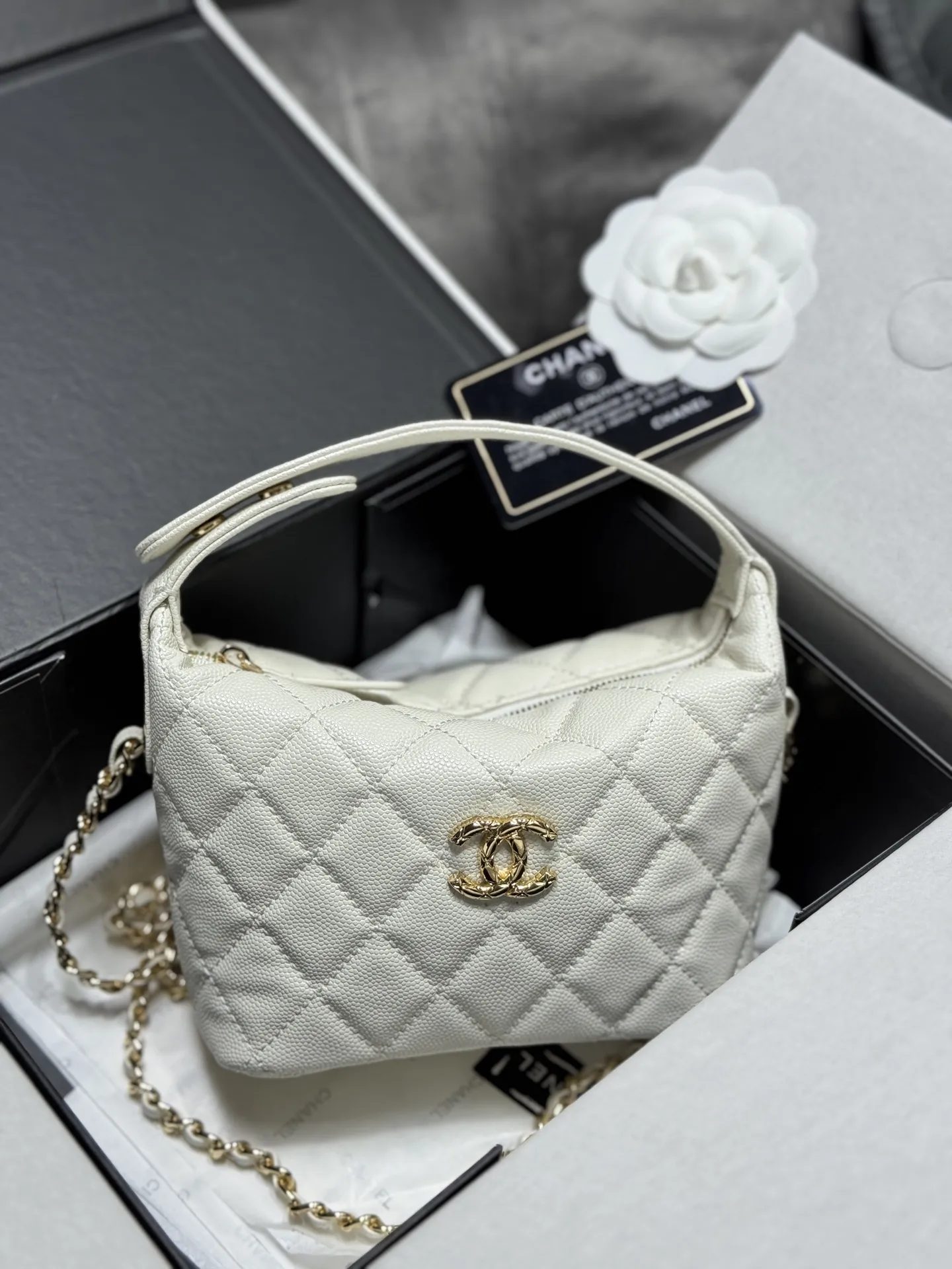 Quilted Caviar Leather Lunch Box Bag D42018451 — view 6