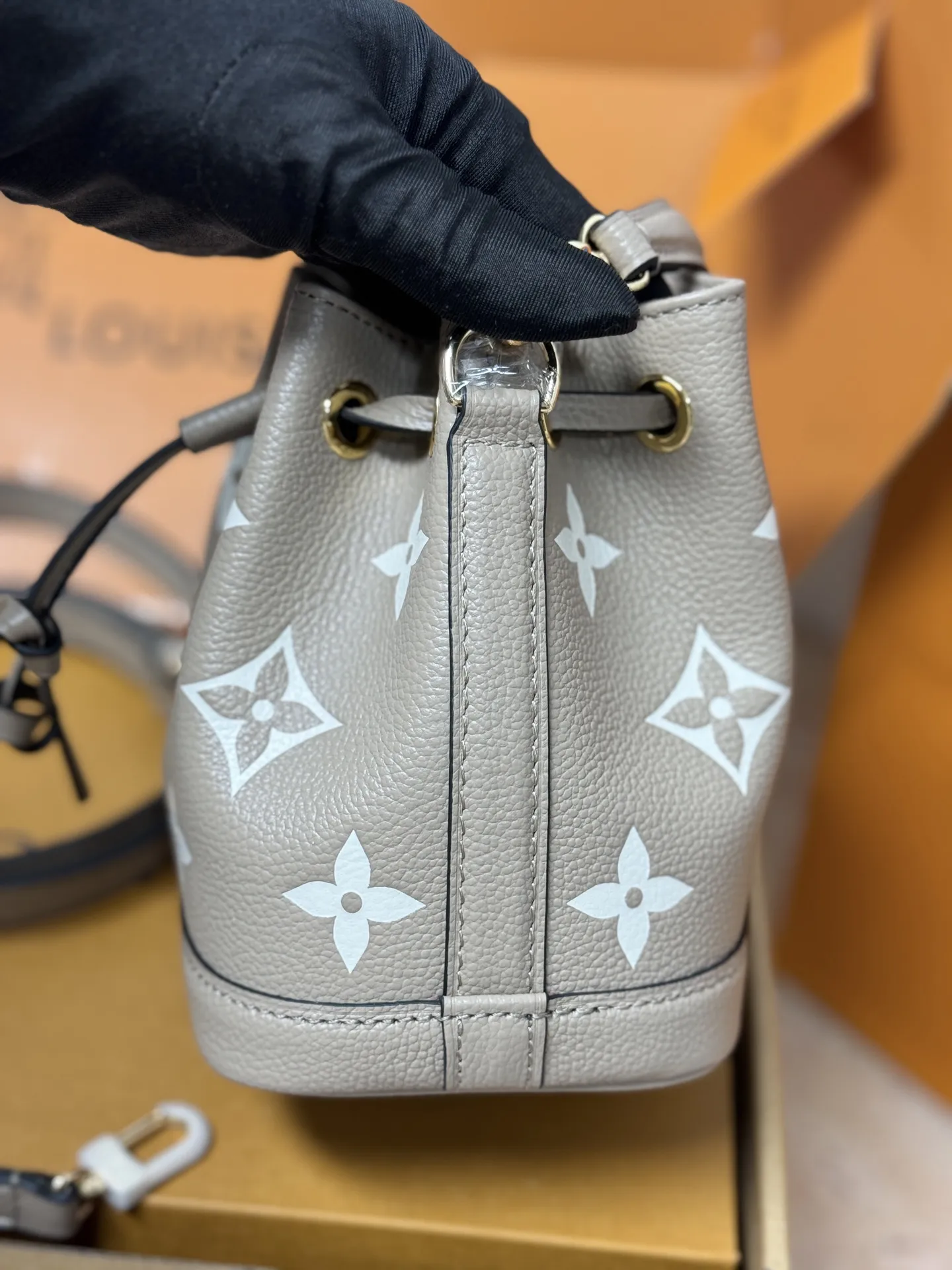 Nano Noé Monogram Empreinte Bucket Bag D47018523 — view 9