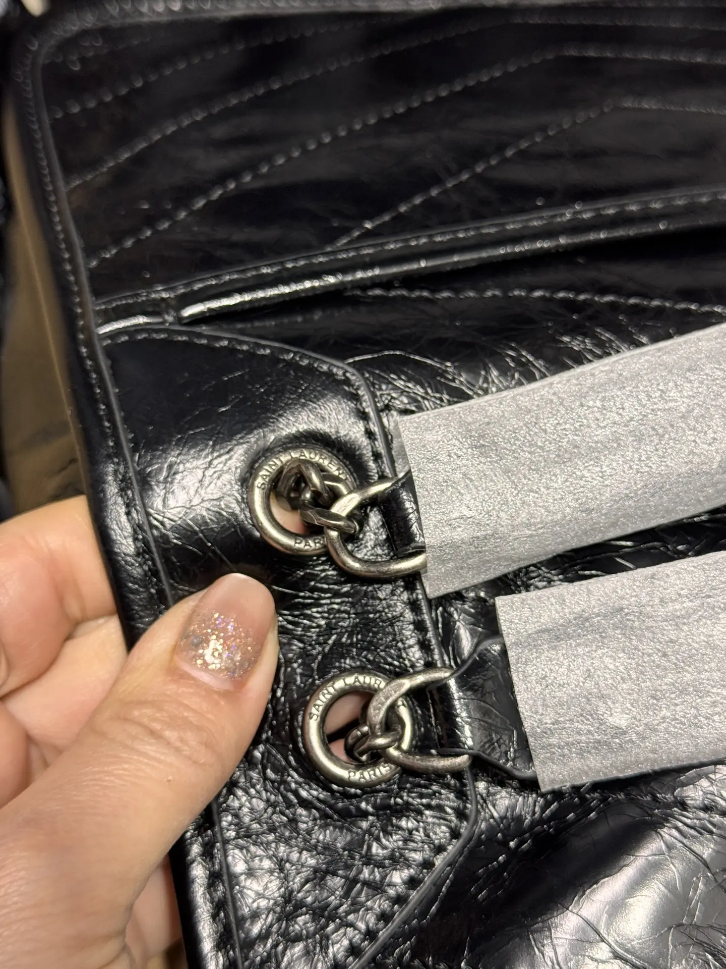 Saint Laurent Niki D-Buckle Shoulder Bag D50018550 — view 3