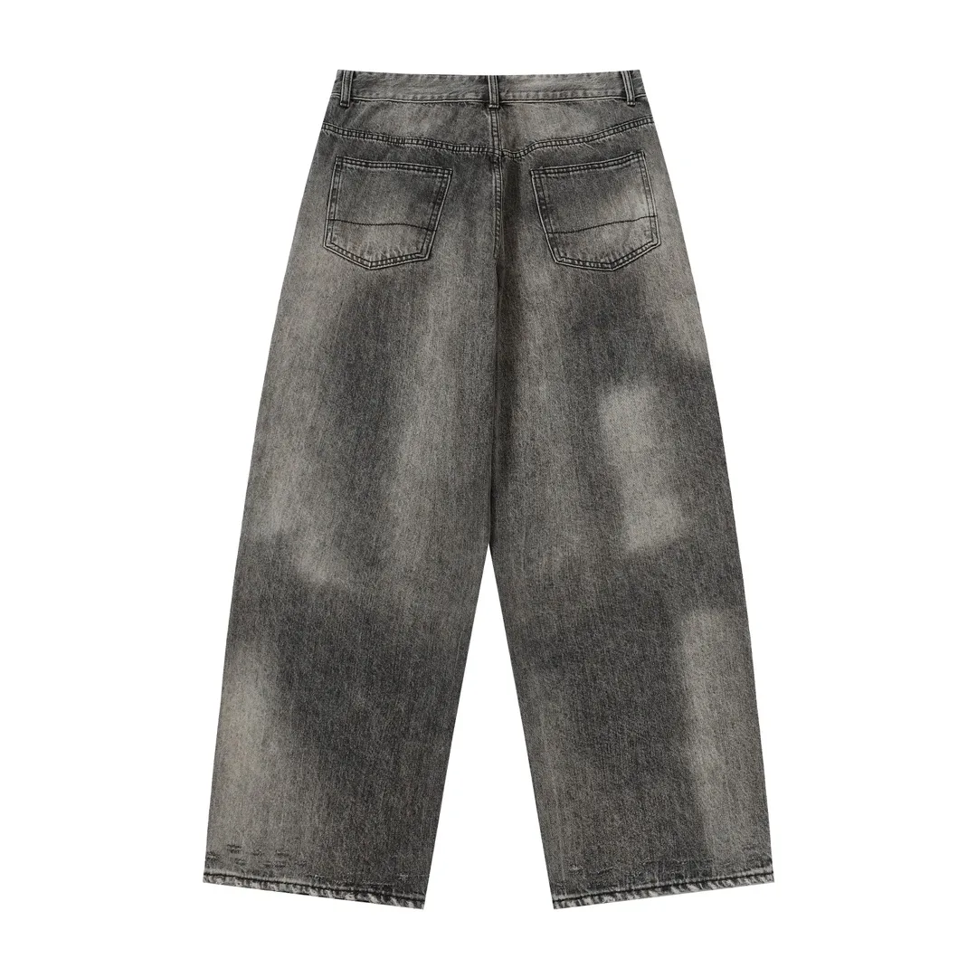 Distressed Tapered Selvedge Denim Jeans D19521877 — view 11